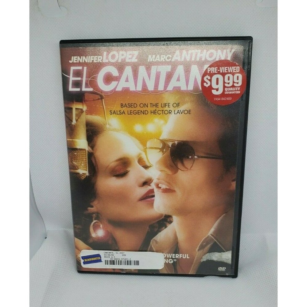 El Cantana DVD Jennifer Lopez & Mark Anthony No Scratches